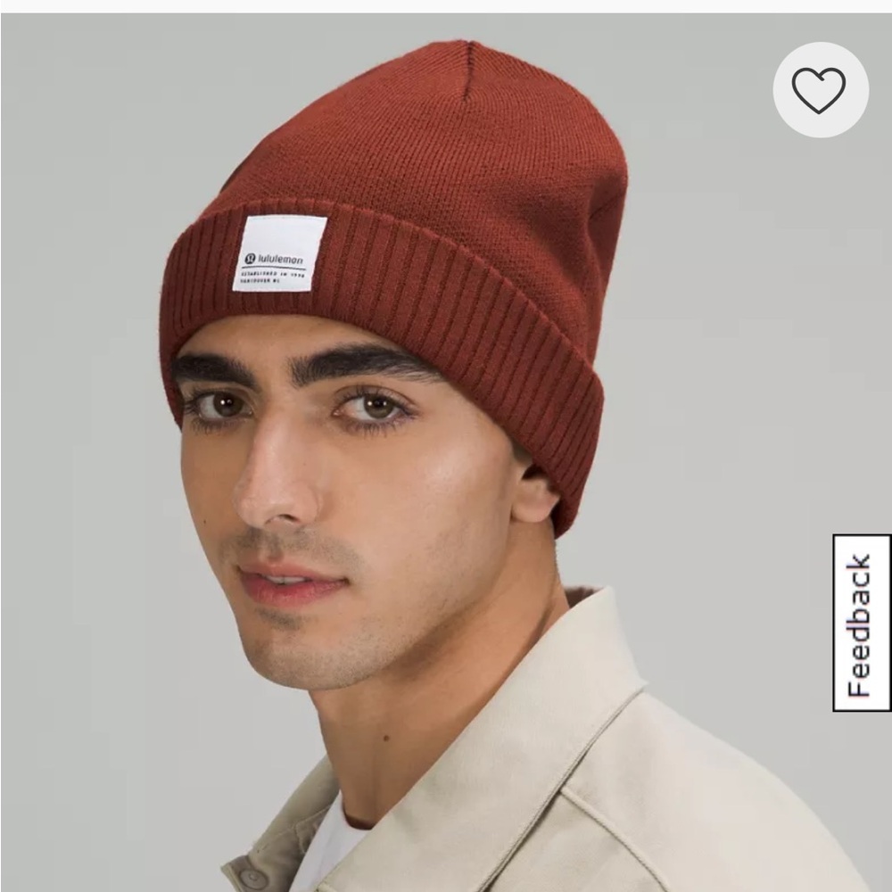 Lululemon Fold Up Knit Beanie Yellow